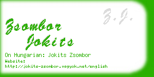 zsombor jokits business card